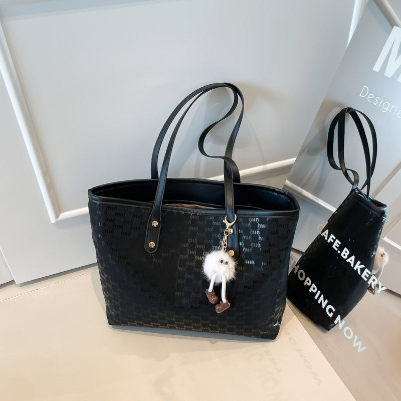 Premium Tote Bag Women's 2025 New Hand Carry Commuter Bag Versatile Fashion Going Out Large Capacity Shoulder Big Bag