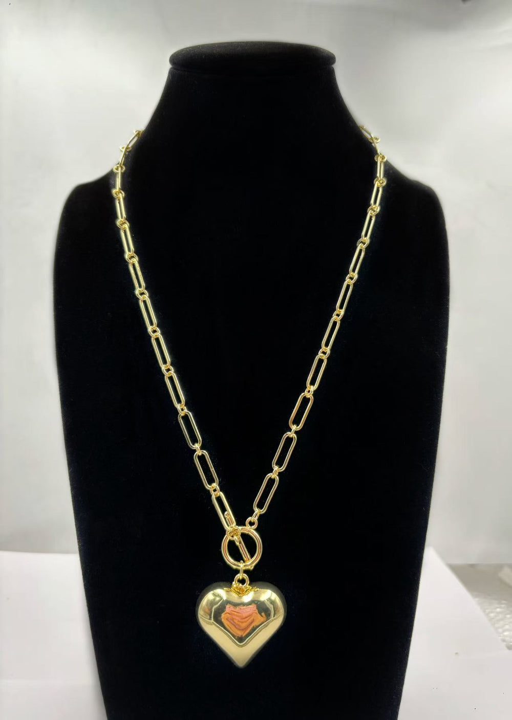 Tk european and american cross-border ins hip-hop trendy stylish ot buckle square brand flower pendant 14k gold-plated couple necklace