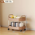 Movable coffee table snack cart cream style living room sofa side table mini bedside storage rack table