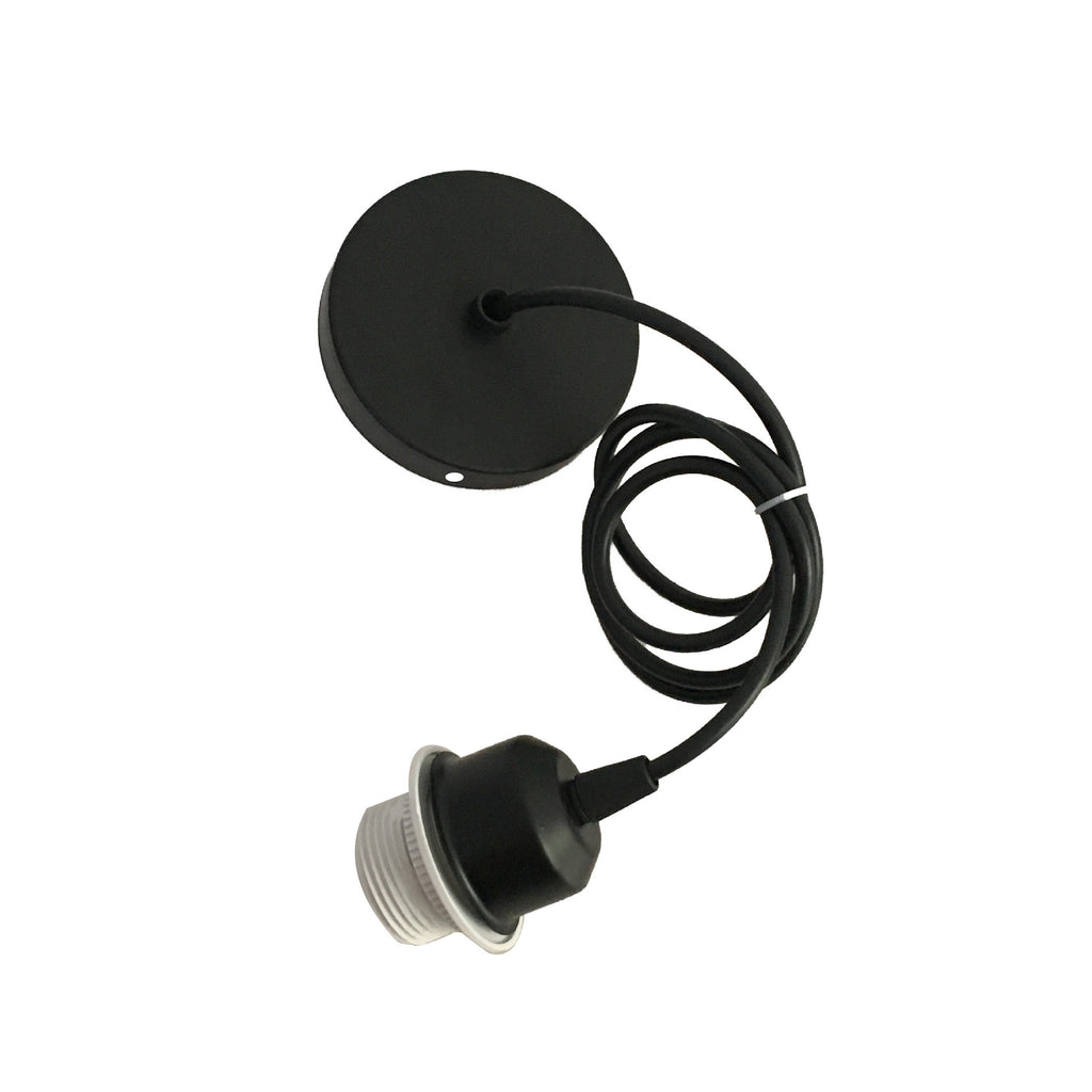 E27 full-tooth lamp holder 2 meters, lamp shade, lamp holder, lighting fixture, LED light bulb with ceiling plate, chandelier accessories, hanging wire