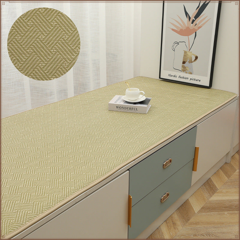 Summer bay window mat balcony mat rattan mat bay window mat living room window sill thickened tatami floor mat simple atmosphere