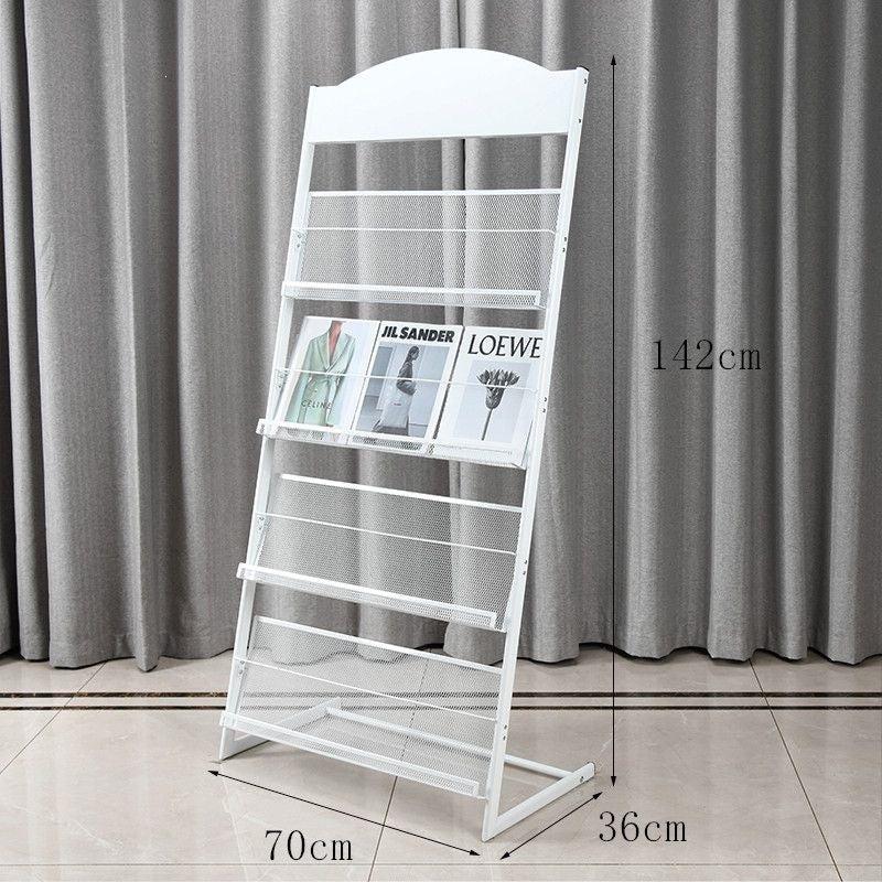 Floor magazine rack, newspaper rack, book rack, display rack, promotional material rack, single page rack, storage rack