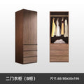 Wardrobe for home bedroom modern casual large capacity assembled multi-layer solid wood cabinet normcore storage light luxury wardrobe