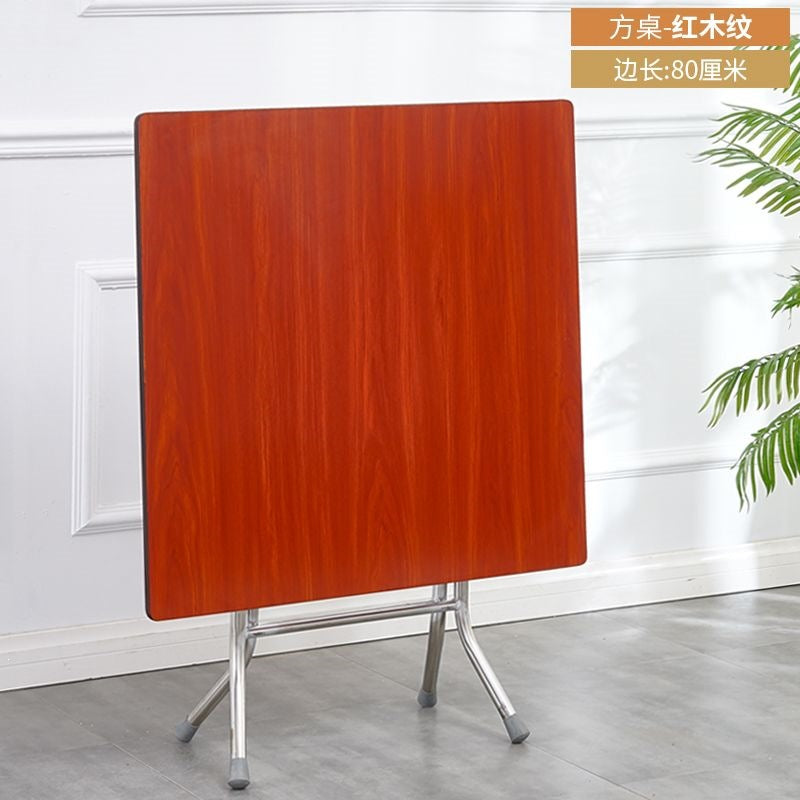 Rental house square foldable dining table stall for home dining table mahjong table for home square table simple foldable table