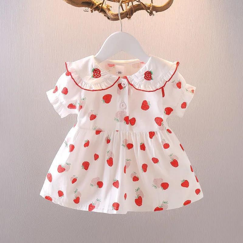 Baby girl princess dress, 1-year-old infant clothes, super cute and adorable girls' summer outfit, stylish summer dress