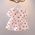 Baby girl princess dress, 1-year-old infant clothes, super cute and adorable girls' summer outfit, stylish summer dress