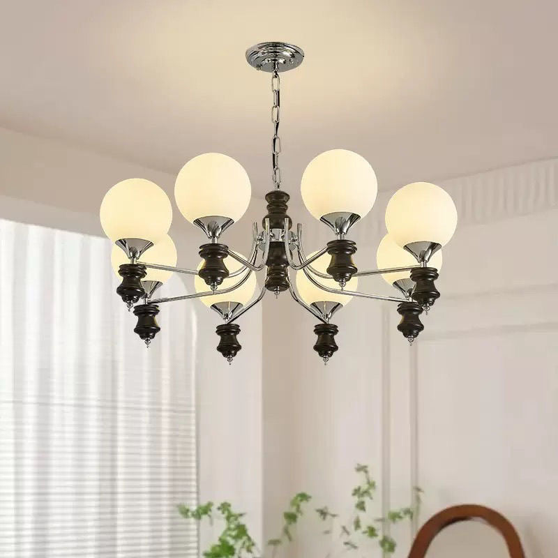 French antique living room chandelier American retro high-end magic bean hall main light high-end lighting design chandelier
