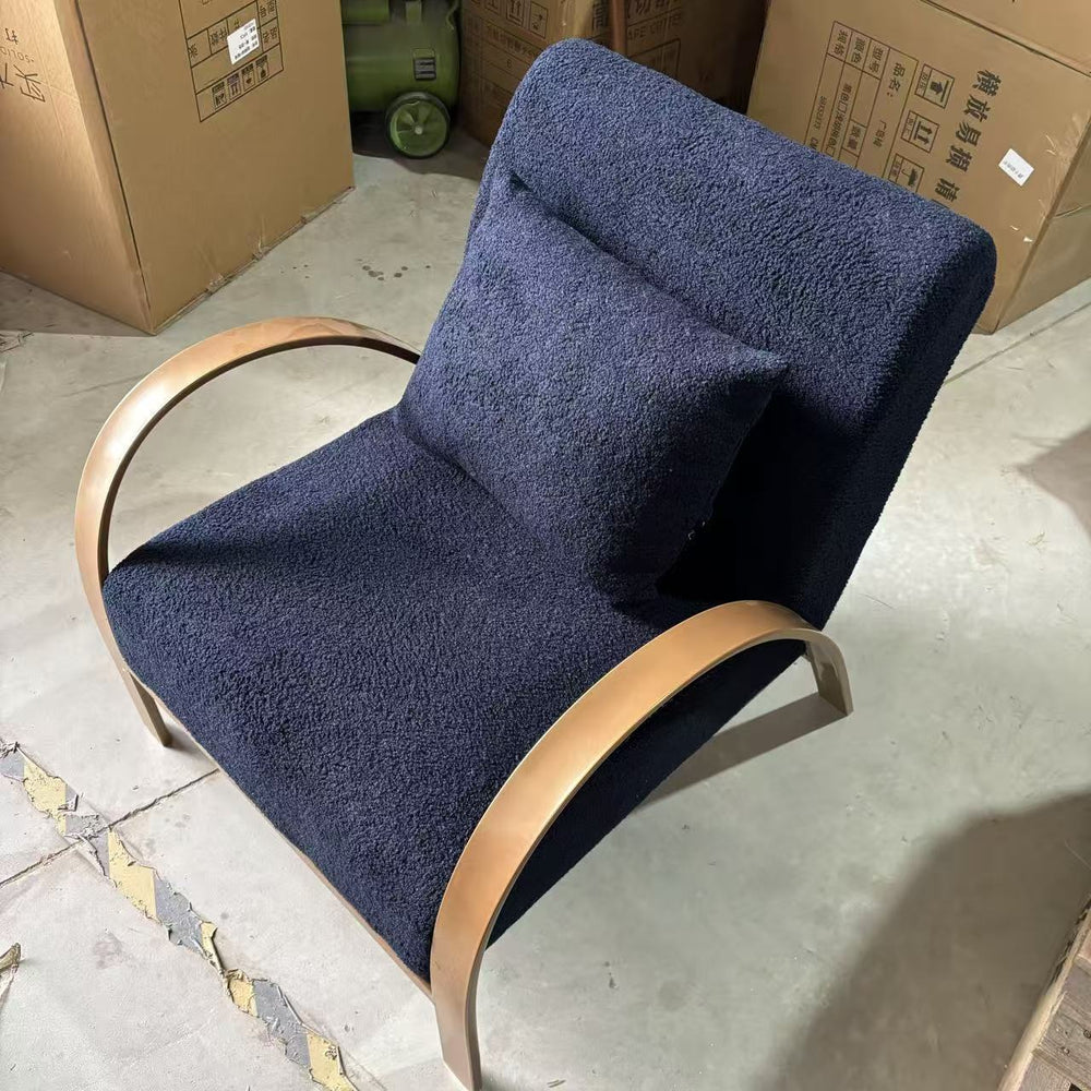 B&b medieval style fabric casual chair hotel balcony designer sofa retro lazy back chair