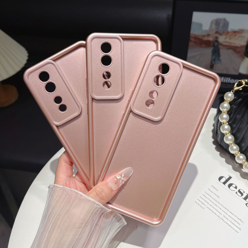 Custom metallic paint "eye of heaven" ladder phone case - compatible with apple 16, diamond sand spray paint, solid color, protective for samsung and xiaomi