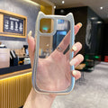 Ins suitable for apple 16promax electroplated silver cat ears mobile phone case iphone13/x simple tpu protective cover