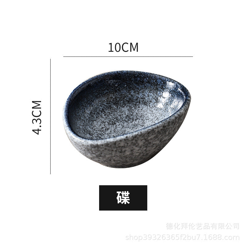 Japanese ceramic oil pot retro japanese stylefor home soy sauce pot vinegar pot seasoning dish kitchen supplies side dish dipping dish