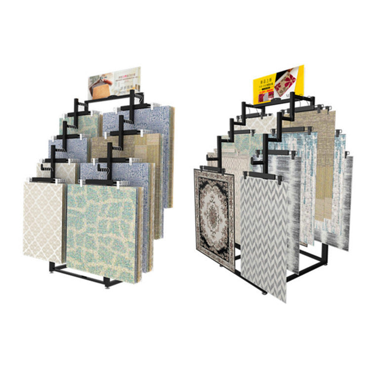 Source Factory Single and Double-sided Carpet Display Rack Floor Mat Shelf Carpet Blanket Product Tapestry Display Rack