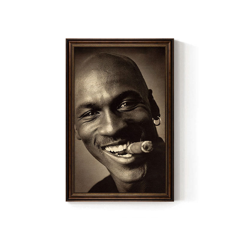 Churchill cigar bar decorative painting American celebrity retro bar club KTV box hanging painting tobacco and alcohol shop mural