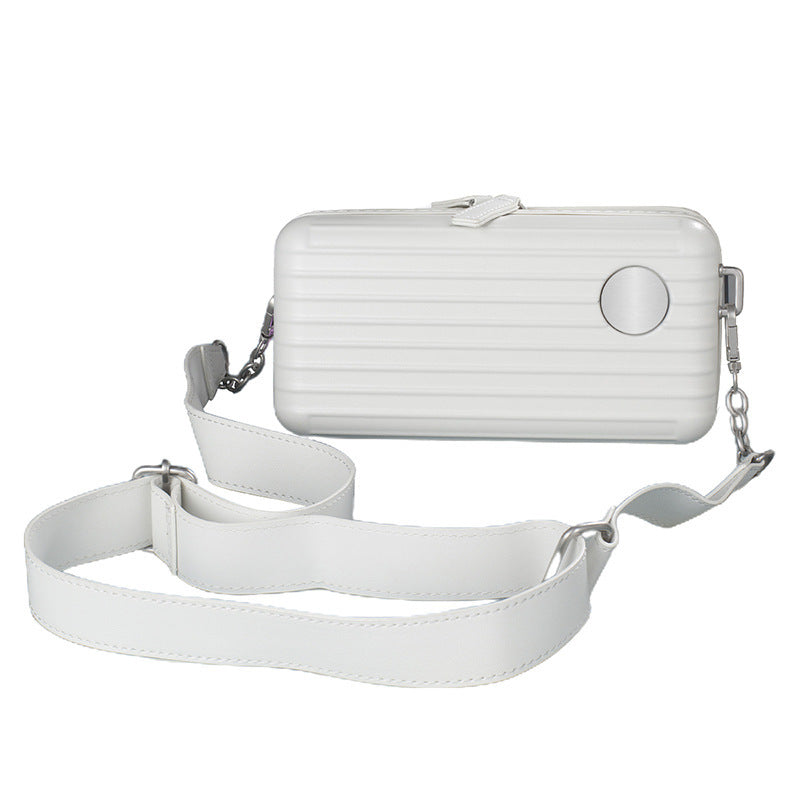 PP hard shell oblique span cosmetic bag custom logo gift storage 8 inch overnight toilet bag mini hand dinner bag