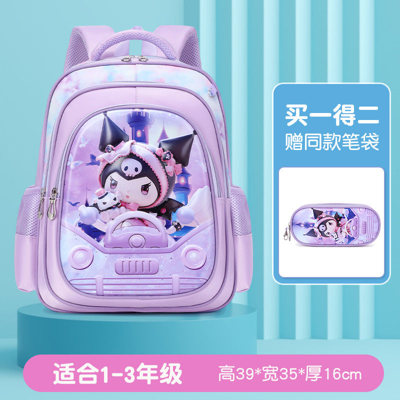 New arrival: elementary school backpack set (grades 1-3) - cute cartoon princess & astronaut designs for boys & girls - two-piece set