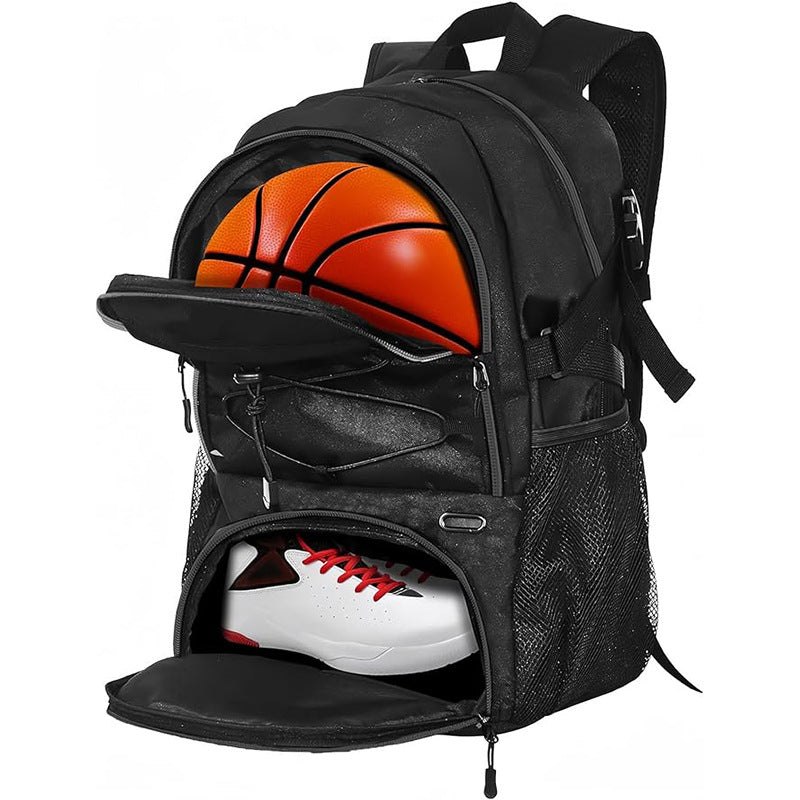 Basketball bag backpack men's, large capacity basketball bag training fitness bag student bag sports backpack multi-function