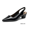 New pointed-toe high heel sandals for women - versatile mary jane stiletto heels, open back, low-cut, stylish outdoor sandals