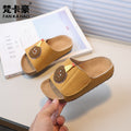 Vancahoboken boys' cork flip-flops -  summer new collection - kids' indoor/outdoor thong sandals