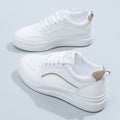 Spring autumnew arrivaldaily round toe flat heel white shoes female student casual shoes k-style breathable female sports sneakers female