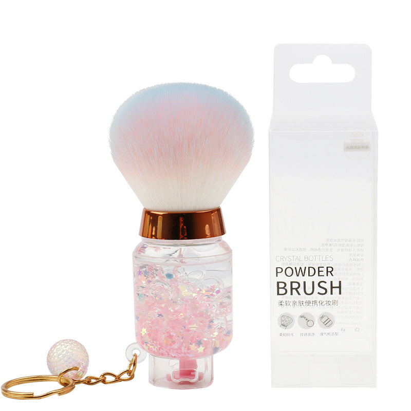 Ready-to-ship transparent colored makeup brush - single, nail art dust brush, mushroom head large powder brush, beauty tool, makeup brush