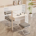 Widened 45cm nail table and chair set - special offer! economical single/double, light luxury, multi-functional, odorless, carbon steel with baked enamel finish