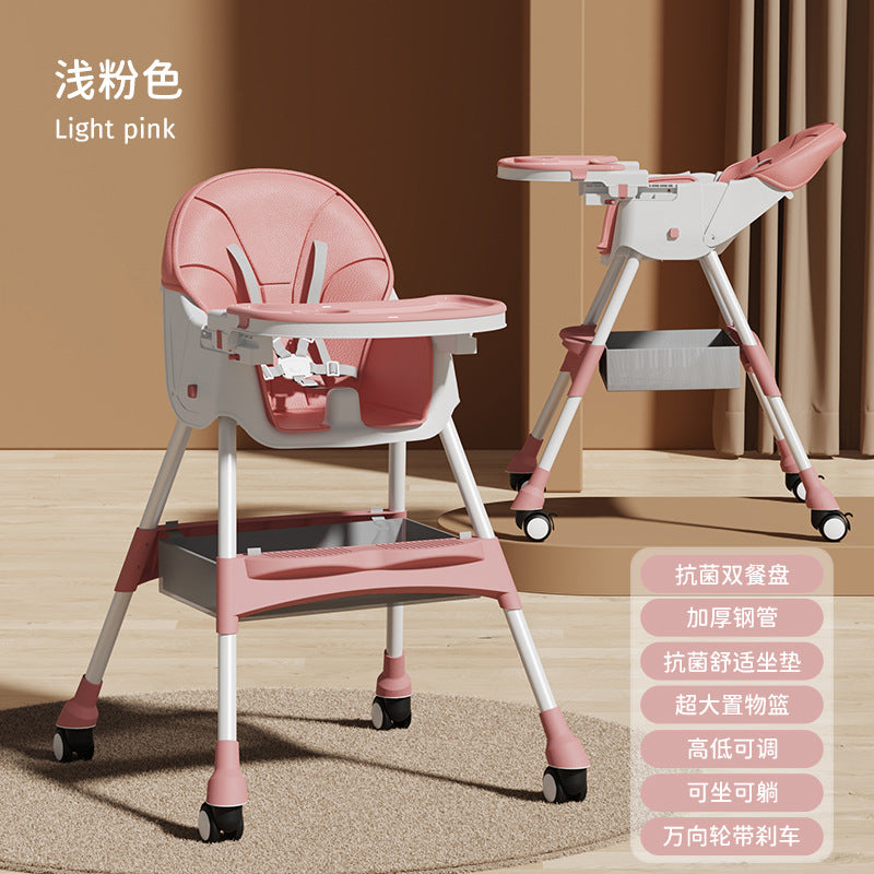 Baby Dining Chair Eating Multifunctional Foldable Baby Chair Household Portable Baby Dining Table Seat Children's Dining Table