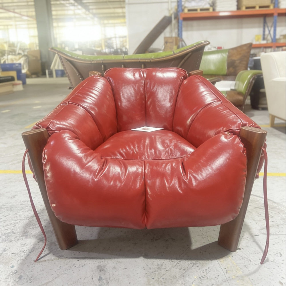 Nordic single sofa chair light luxury retro designer casual chair living room bedroom chair sofa lazy