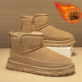 Northeastern snow boots for men winterfleece-linedheattech large cotton shoes for men fur all-in-one cold-proof bread shoes non-slipwaterproof