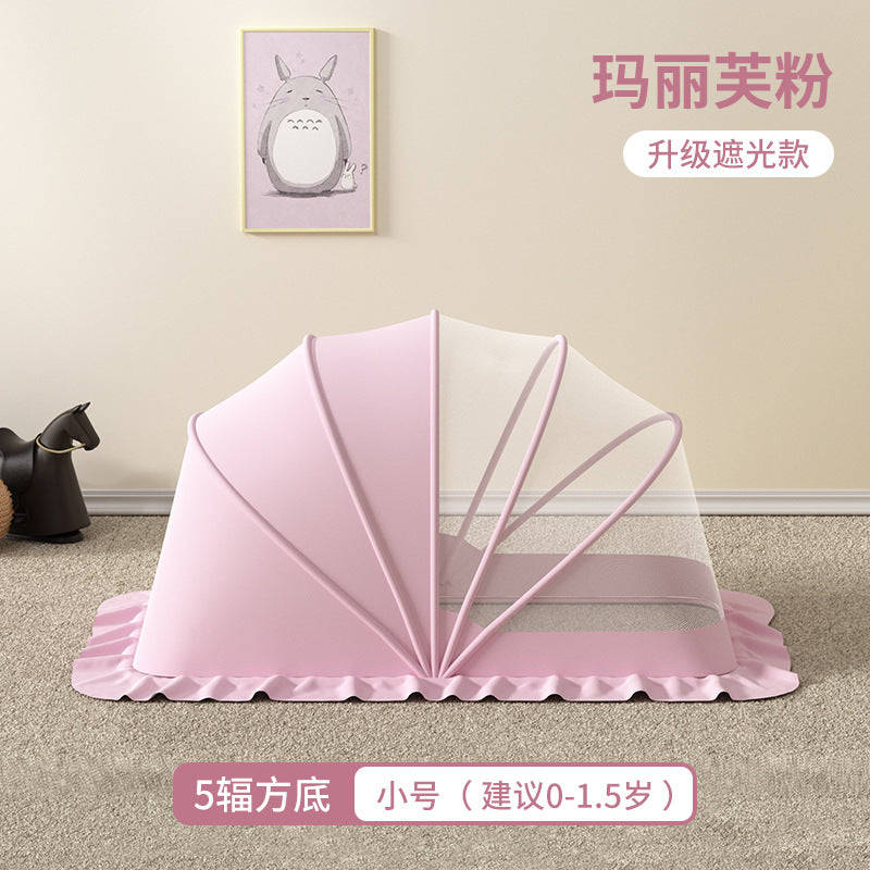 Baby mosquito net canopy - full coverage, foldable, universal fit for cribs