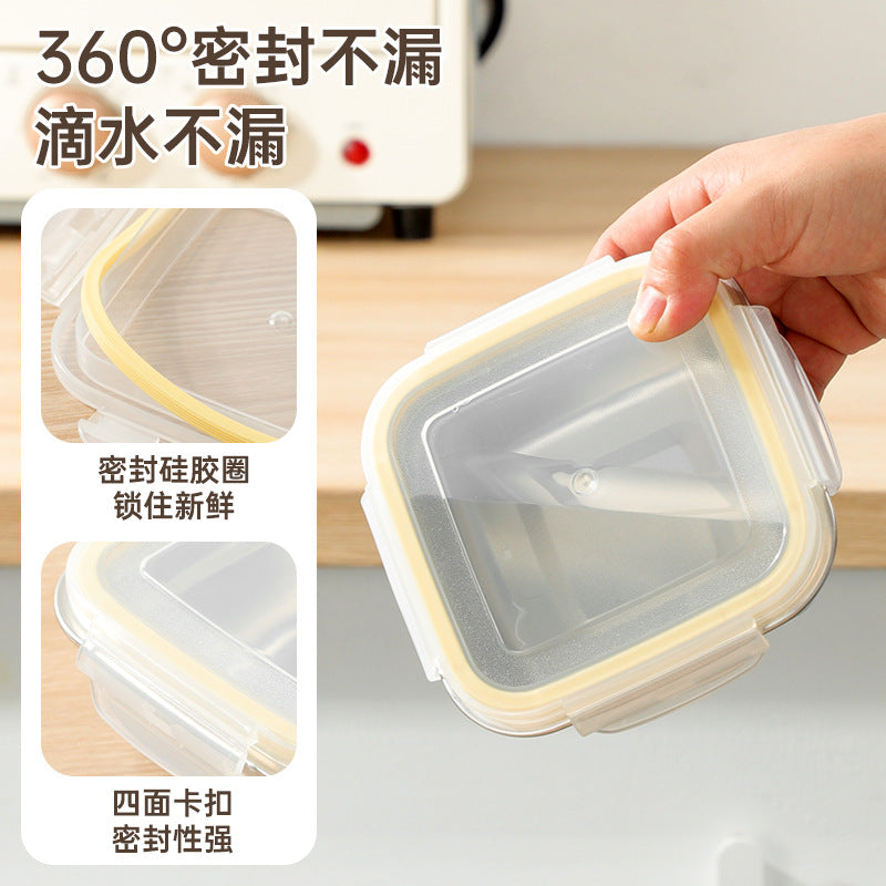 Daily dining kitchen 304 stainless steel crisper box, multi-grain rice packaging box, food-grade small lunch box, microwaveable