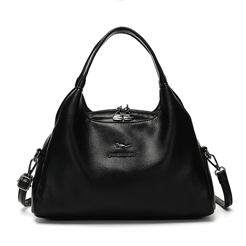 New arrival cross-border shoulder bag pure color large capacity casualeasiest for match crossbody bag classy pure color lychee pattern ladieswear bag