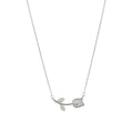 Cat's eye tulip titanium steel necklace - trendy, chic, and luxurious french-style choker necklace - korean-inspired accessory