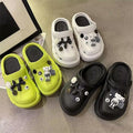2024 hot style clogs for women wholesale summer outwear cute cartoon toe cap two-wear beach popular height-increasing sandals