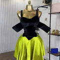 European and american cross-border african women's fashion  autumn new arrival: elegant patchwork asymmetrical dress with spaghetti straps
