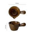 Retro ceramic stylish handle seasoning small milk dish dipping small milk cup sauce steak dessert sauce dessert dish