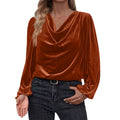 autumn/winter new arrivals: cross-border women's fashion - european & american style korean fleece turtleneck long sleeve top for women