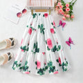 Children's floral print skirt