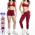nude yoga clothes women's fitness clothes suit white contrast line stereo silm running fitness sportswear 5079