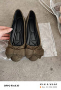 export women's lightweight soft sole loafers - spring/autumn new collection, bow accent, comfortable, non-slip ladies' flats