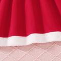 girldress red hat cute round neck stereobows costume kids holiday long skirt