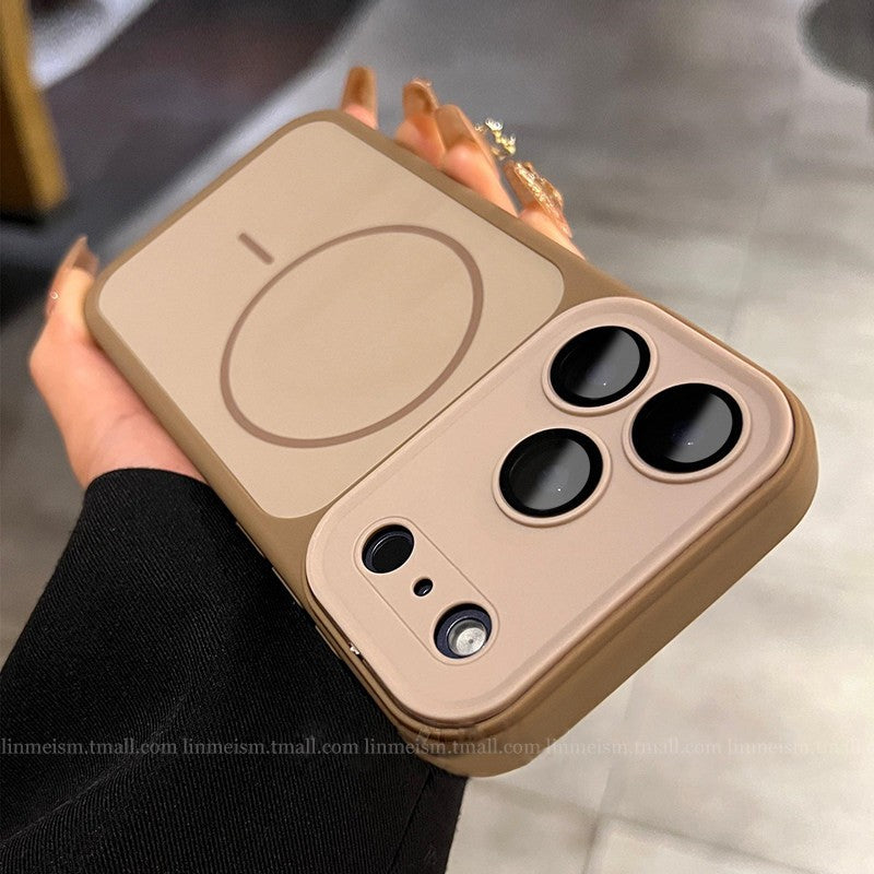 Magnetic suction suitable for iphone17promax mobile phone case apple 16 all-inclusive anti-fall iphone17promax case
