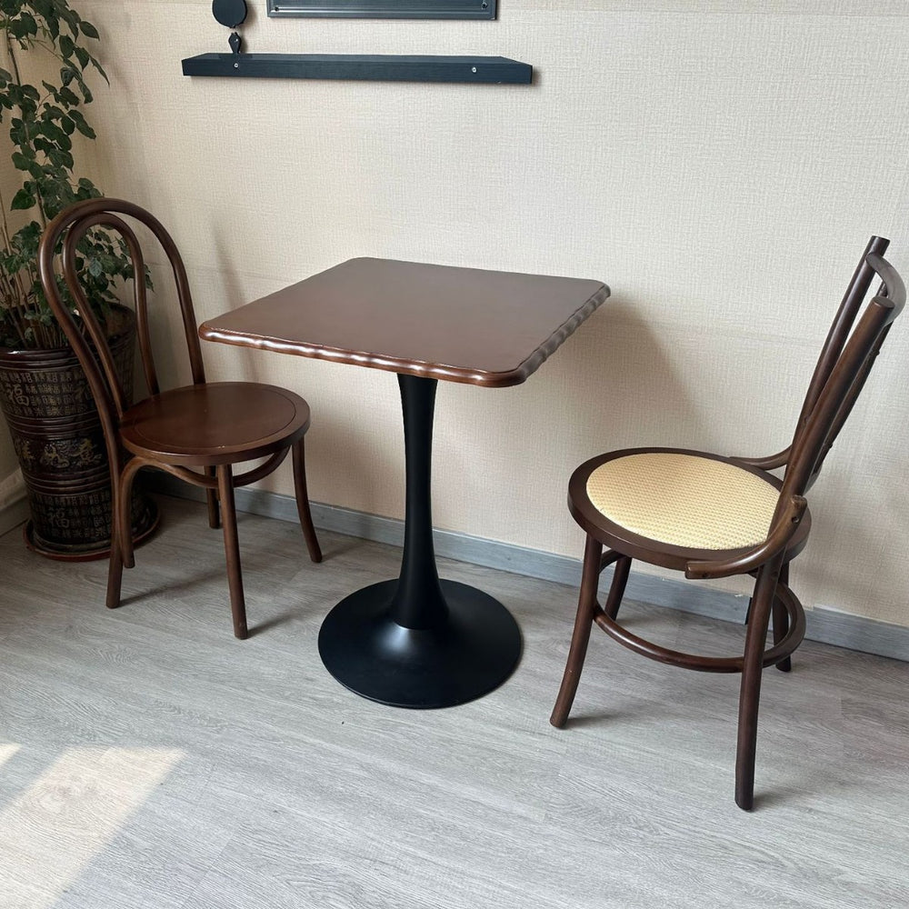 Vintage solid wood chair dining chair home dining table and chair set french cafe restaurant furniture customized cafe style