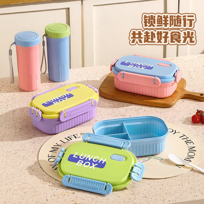 304 stainless steel lunch box - microwaveable, airtight, perfect for office workers -  new single-layer bento box