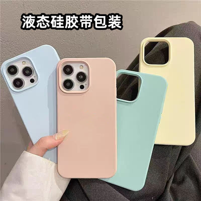 Wholesale liquid silicone phone cases for iphone 17, creative full coverage protective cases for apple 16, 13, and 14 - european & american style, cross-border e-commerce