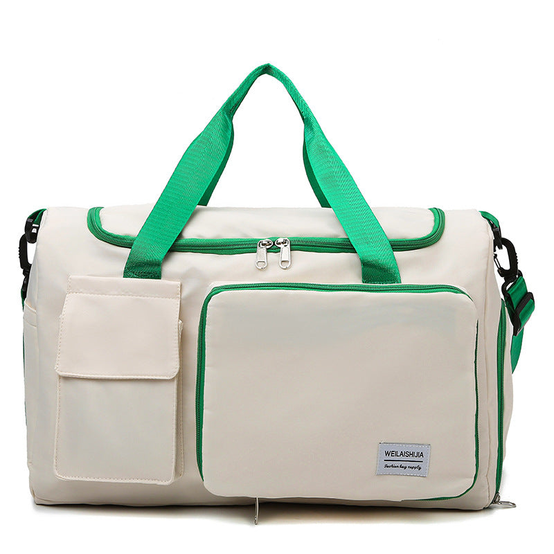 New foldable large-capacity short-distance travel bag, wet and dry separation fitness bag, swimming bag, hand luggage bag.