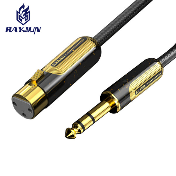 Brand private mold 6.35mm to Canon line male and female, audio output into guitar mixer power amplifier audio speaker