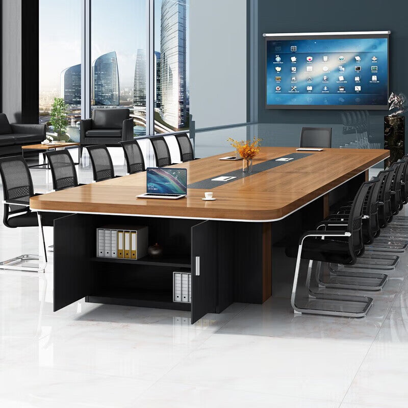 Saint li large conference table - modern minimalist rectangular table for meetings, negotiations, and training
