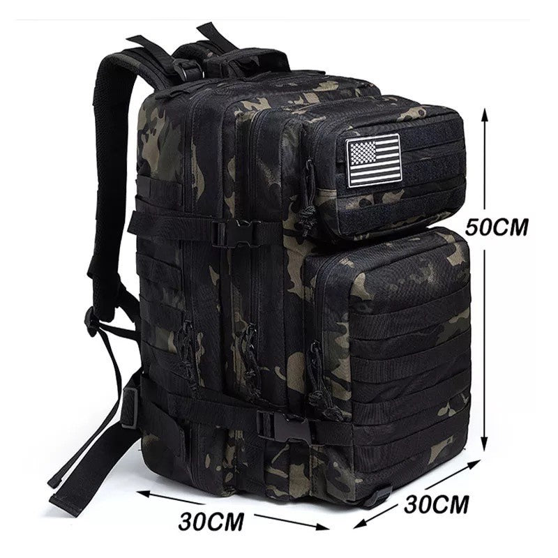 Outdoor 3P Attack Tactical Backpack Multifunctional Large Capacity Camouflage Wilderness Camping Waterproof Sports Mountaineering Backpack