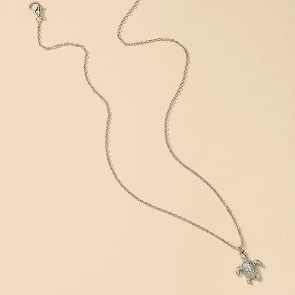 hot-selling marine series turtle necklace niche style design internet celebrity cool sweet temperament easiest for match clavicle chain accessories