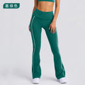 Yoga clothes autumn sling tube top nude bra beautiful back sports intimates running fitness women's bell bottomssuit